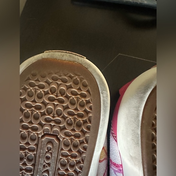 Coach Pink and White Women Sneakers - Picture 9 of 11